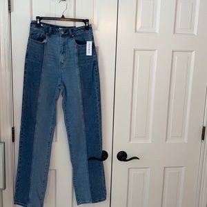 Pacsun Two toned boyfriend jeans! NWT!